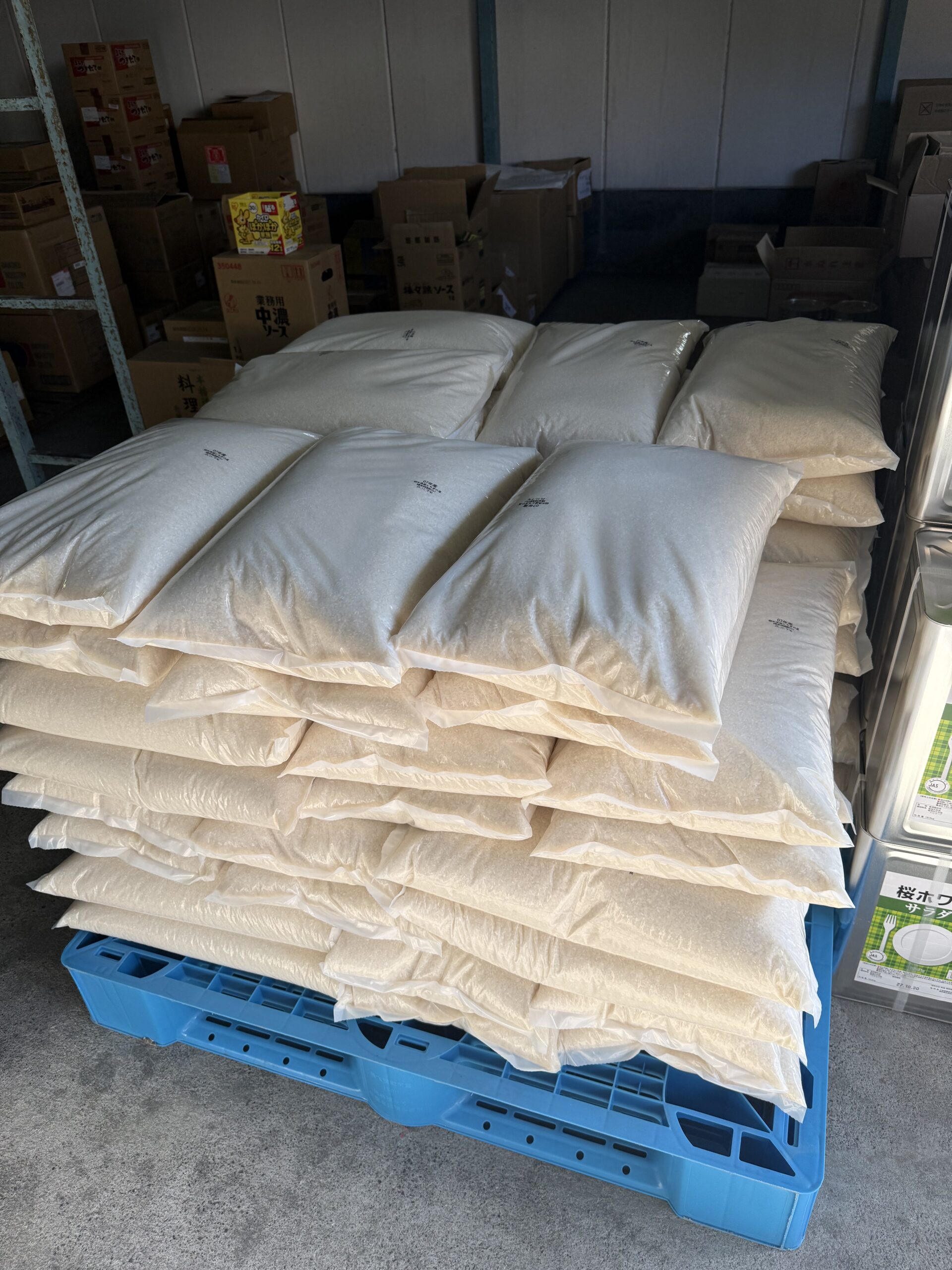 世田谷区子ども食堂へ米（600キロ）を寄付